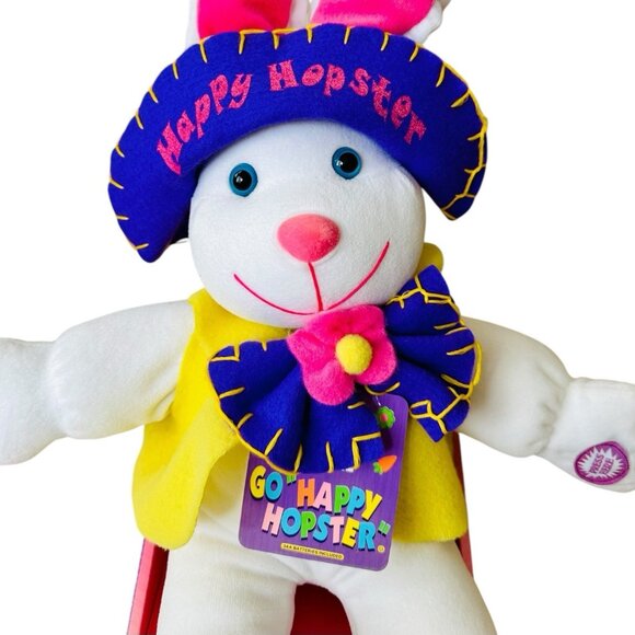 Vintage Dan Dee Happy Hopster Easter Bunny Plush 16'' Sings Dances Tested - Picture 5 of 8